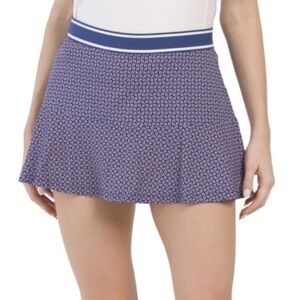 Peter Millar Womens Golf Francoise Court Skort Navy Stretch Size XL - NWT $89